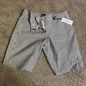 Seersucker Bermuda Shorts NWT